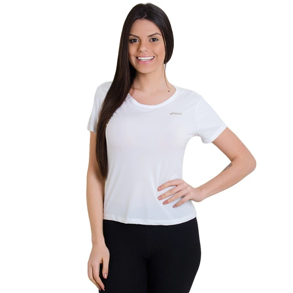 CAMISETA ASICS W PA BASIC SS FEMININA - Branco