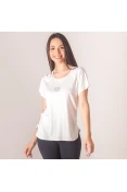 CAMISETA COLCCI ESTAMPADA GOLA REDONDA FEMININA - Branco
