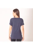 CAMISETA COLCCI ESTAMPADA GOLA REDONDA FEMININA - Marinho CAMISETA COLCCI ESTAMPADA GOLA REDONDA FEMININA - Marinho