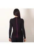 CAMISETA COMPRESSÃO ASICS BASELAYER TOP MANGA LONGA FEMININA - Preto CAMISETA COMPRESSÃO ASICS BASELAYER TOP MANGA LONGA FEMININA - Preto