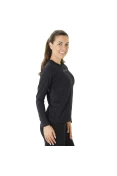 CAMISETA COMPRESSÃO ASICS SEAMLESS LS MANGA LONGA FEMININA - Preto CAMISETA COMPRESSÃO ASICS SEAMLESS LS MANGA LONGA FEMININA - Preto