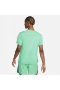 CAMISETA DE CORRIDA NIKE DRI-FIT MILER MASCULINA - Verde/prata CAMISETA DE CORRIDA NIKE DRI-FIT MILER MASCULINA - Verde/prata
