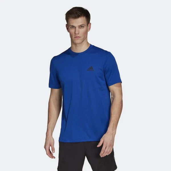 CAMISETA ESPORTIVA AEROREADY DESIGNED TO MOVE ADIDAS MASCULINA - Azul royal