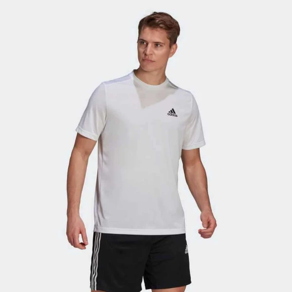 CAMISETA ESPORTIVA AEROREADY DESIGNED TO MOVE ADIDAS MASCULINA - Branco