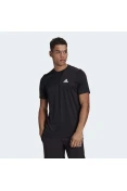 CAMISETA ESPORTIVA AEROREADY DESIGNED TO MOVE ADIDAS MASCULINA - Preto