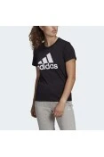 CAMISETA ESSENTIALS LOGO ADIDAS FEMININA - Preto/branco CAMISETA ESSENTIALS LOGO ADIDAS FEMININA - Preto/branco