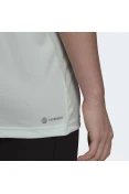 CAMISETA ESSENTIALS LOGO ADIDAS FEMININA - Verde/branco CAMISETA ESSENTIALS LOGO ADIDAS FEMININA - Verde/branco
