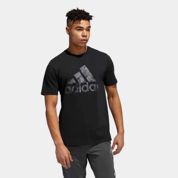 CAMISETA ESTAMPADA CONTINENTAL CAMO ADIDAS MASCULINA - Preto