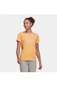 CAMISETA ESTAMPADA OUTLINED FLORAL ADIDAS FEMININA - Laranja