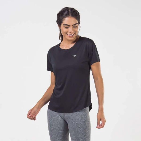 CAMISETA FILA BASIC SPORTS FEMININA - Preto