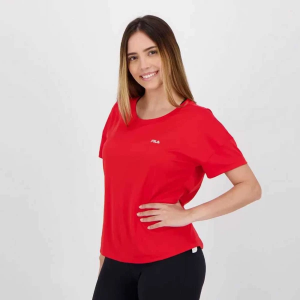 CAMISETA FILA BASIC SPORTS FEMININA - Vermelho