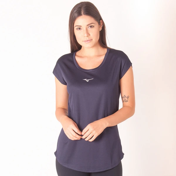CAMISETA MIZUNO FRESH NEW FEMININA - Marinho