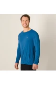 CAMISETA MIZUNO JET RUN MANGA LONGA MASCULINA - Azul CAMISETA MIZUNO JET RUN MANGA LONGA MASCULINA - Azul
