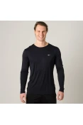 CAMISETA MIZUNO JET RUN MANGA LONGA MASCULINA - Preto
