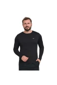 CAMISETA MIZUNO NIRVANA MANGA LONGA MASCULINA - Preto CAMISETA MIZUNO NIRVANA MANGA LONGA MASCULINA - Preto