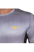 CAMISETA MIZUNO RUN EASY 5 MASCULINA - Cinza/preto CAMISETA MIZUNO RUN EASY 5 MASCULINA - Cinza/preto