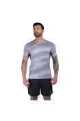 CAMISETA MIZUNO RUN EASY 5 MASCULINA - Cinza/preto