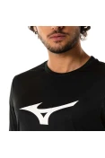 CAMISETA MIZUNO RUN SPARK MASCULINA - Preto/branco CAMISETA MIZUNO RUN SPARK MASCULINA - Preto/branco