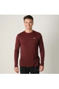 CAMISETA MIZUNO SOUL FIT MANGA LONGA MASCULINA - Bordo