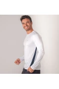 CAMISETA MIZUNO WAVE RUN 2 MANGA LONGA MASCULINA - Branco CAMISETA MIZUNO WAVE RUN 2 MANGA LONGA MASCULINA - Branco