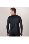 CAMISETA MIZUNO WAVE RUN 2 MANGA LONGA MASCULINA - Preto CAMISETA MIZUNO WAVE RUN 2 MANGA LONGA MASCULINA - Preto