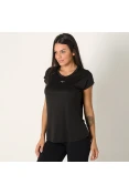 CAMISETA MIZUNO WAVE RUN FEMININA - Preto CAMISETA MIZUNO WAVE RUN FEMININA - Preto