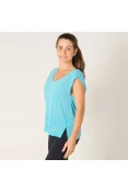 CAMISETA NIKE BREATHE TOP COOL FEMININA - Azul celeste CAMISETA NIKE BREATHE TOP COOL FEMININA - Azul celeste