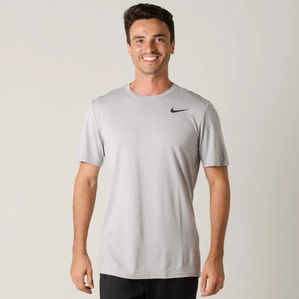 CAMISETA NIKE BREATHE TRAINING TOP MASCULINA - Cinza/preto