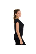 CAMISETA NIKE DF COOL BREEZE SHORT SLEEVE FEMININA - Preto/prata CAMISETA NIKE DF COOL BREEZE SHORT SLEEVE FEMININA - Preto/prata