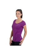 CAMISETA NIKE DF COOL BREEZE SHORT SLEEVE FEMININA - Roxo CAMISETA NIKE DF COOL BREEZE SHORT SLEEVE FEMININA - Roxo