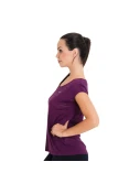 CAMISETA NIKE DF COOL BREEZE SHORT SLEEVE FEMININA - Roxo/prata CAMISETA NIKE DF COOL BREEZE SHORT SLEEVE FEMININA - Roxo/prata