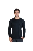 CAMISETA NIKE DF MILER LS MANGA LONGA MASCULINA - Preto CAMISETA NIKE DF MILER LS MANGA LONGA MASCULINA - Preto