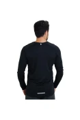 CAMISETA NIKE DF MILER LS MANGA LONGA MASCULINA - Preto CAMISETA NIKE DF MILER LS MANGA LONGA MASCULINA - Preto