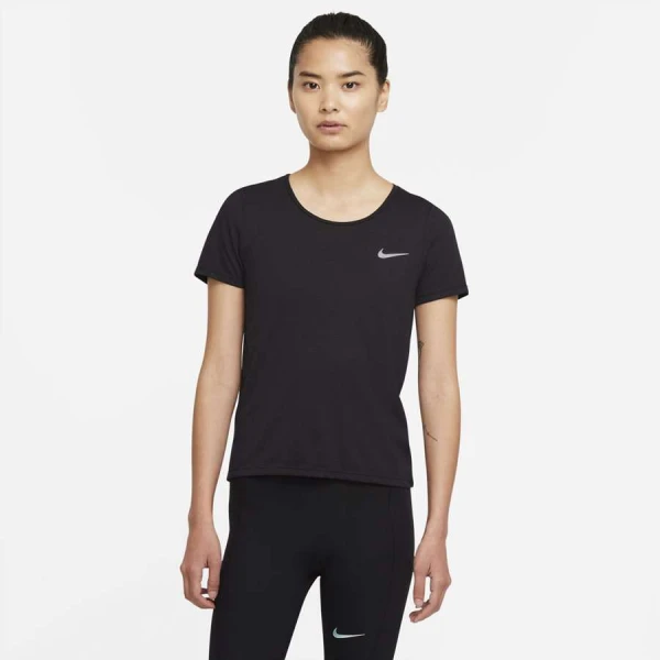 CAMISETA NIKE DF RUN DVN TOP SS FEMININA - Preto