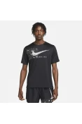 CAMISETA NIKE DF UV MILER RUNDVN SS MASCULINA - Preto/cinza CAMISETA NIKE DF UV MILER RUNDVN SS MASCULINA - Preto/cinza