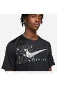 CAMISETA NIKE DF UV MILER RUNDVN SS MASCULINA - Preto/cinza CAMISETA NIKE DF UV MILER RUNDVN SS MASCULINA - Preto/cinza