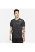 CAMISETA NIKE DRI-FIT AOP ESTAMPADA MASCULINA - Preto