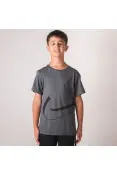 CAMISETA NIKE DRI-FIT BREATHE INFANTIL - Grafite CAMISETA NIKE DRI-FIT BREATHE INFANTIL - Grafite
