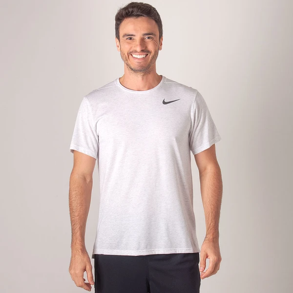 CAMISETA NIKE DRI FIT BREATHE MASCULINA - Cinza