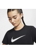 CAMISETA NIKE DRI-FIT DFC CREW FEMININA - Preto/branco