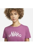 CAMISETA NIKE DRI-FIT FEMININA - Pink/branco CAMISETA NIKE DRI-FIT FEMININA - Pink/branco