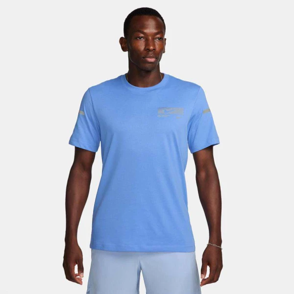 CAMISETA NIKE DRI-FIT FLASH MASCULINA - Azul