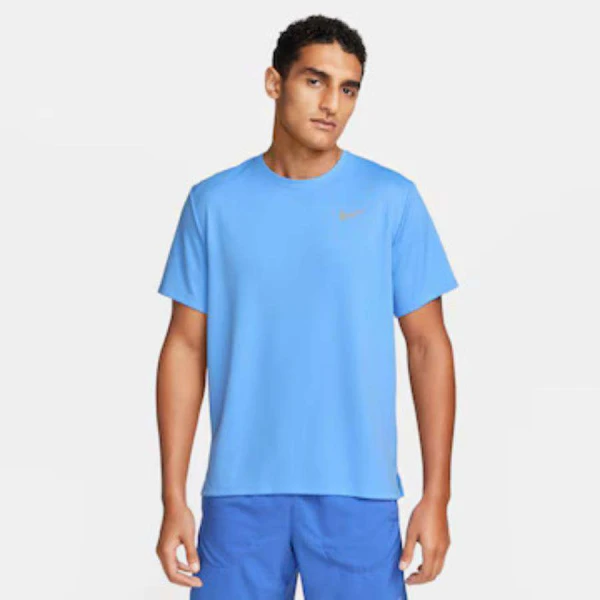 CAMISETA NIKE DRI-FIT MILLER MASCULINA - Azul/prata