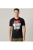 CAMISETA NIKE DRY JUST NEVER MASCULINA - Preto