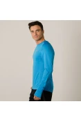 CAMISETA NIKE DRY MILER RUNNING TOP MANGA LONGA MASCULINA - Azul/prata CAMISETA NIKE DRY MILER RUNNING TOP MANGA LONGA MASCULINA - Azul/prata