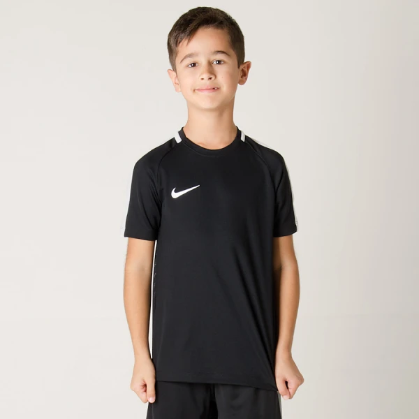 CAMISETA NIKE DRY SQUAD TOP INFANTIL - Preto/branco