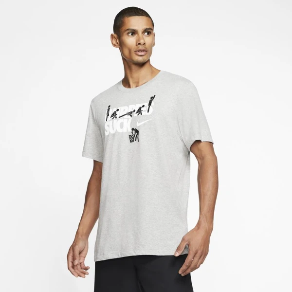 CAMISETA NIKE DRY TEE DFCT BURPEES MASCULINA - Cinza