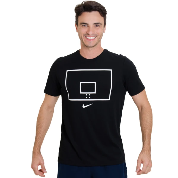 CAMISETA NIKE HOOP ARROW MASCULINA - Preto/branco