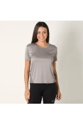 CAMISETA NIKE MILER FEMININA - Cinza