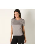 CAMISETA NIKE MILER FEMININA - Cinza
